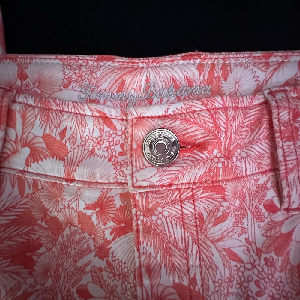 Tommy Bahama Pink Floral Women Jeans - Picture 2 of 5